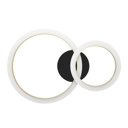 Eglo - LED Aptumšojama griestu lampa LED/12W/230V 4000K melna/zelta