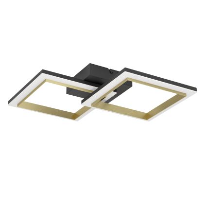 Eglo - LED Aptumšojama griestu lampa LED/18,4W/230V 4000K melna/zelta