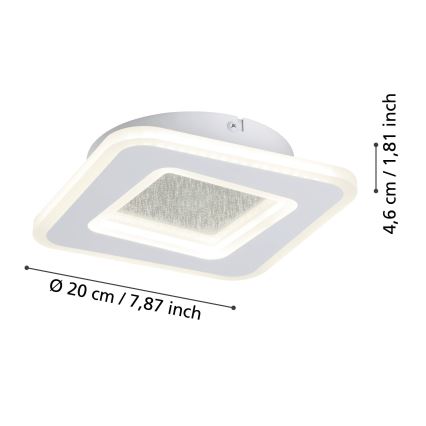 Eglo - LED Sienas lampa LED/12W/230V 4000K balta