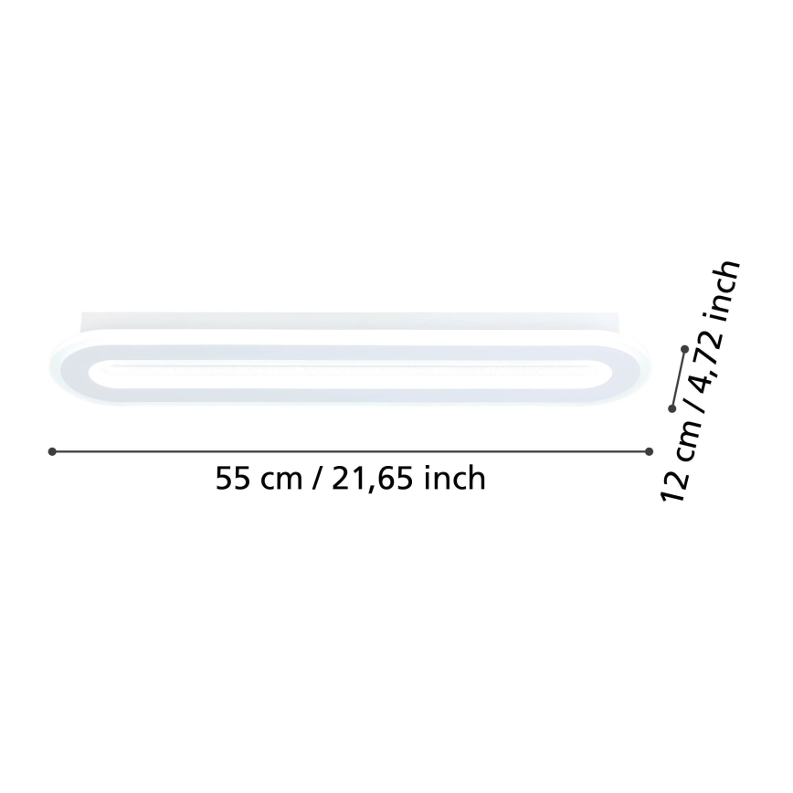 Eglo - LED Aptumšojama griestu lampa LED/20W/230V 2700-6500K balta + tālvadības pults
