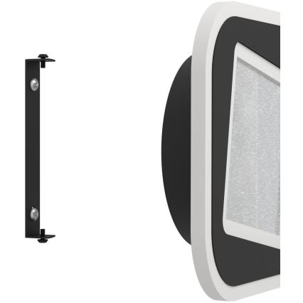 Eglo - LED Sienas lampa LED/12W/230V 4000K melna