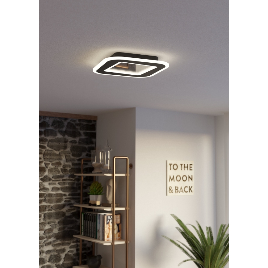 Eglo - LED Aptumšojama griestu lampa LED/20W/230V 2700-6500K melna + tālvadības pults