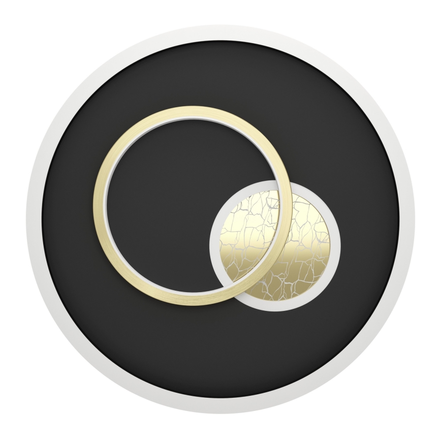 Eglo - LED griestu lampa LED/14W/230V + LED/8,5W Ø 38 cm melna/zelta