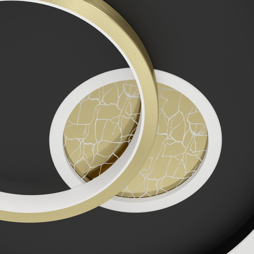 Eglo - LED griestu lampa LED/14W/230V + LED/8,5W Ø 38 cm melna/zelta