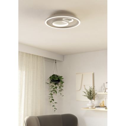 Eglo - LED Griestu lampa 1xLED/14W/230V + 1xLED/8,5W d. 38 cm balta