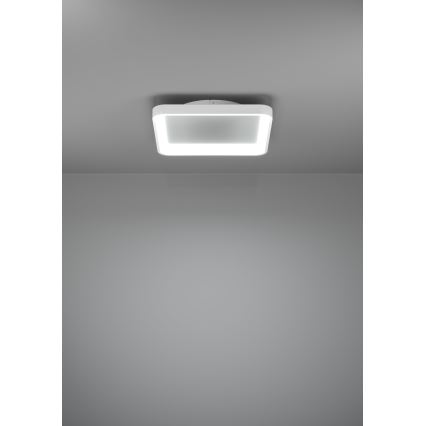Eglo - LED Aptumšojama griestu lampa LORETELLO LED/12W/230V balta + tālvadības pults