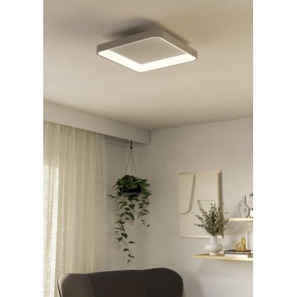 Eglo - LED Aptumšojama griestu lampa LORETELLO LED/12W/230V balta + tālvadības pults