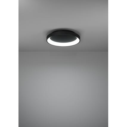 Eglo - LED Aptumšojama griestu lampa LED/12W/230V 2700-6500K melna + tālvadības pults