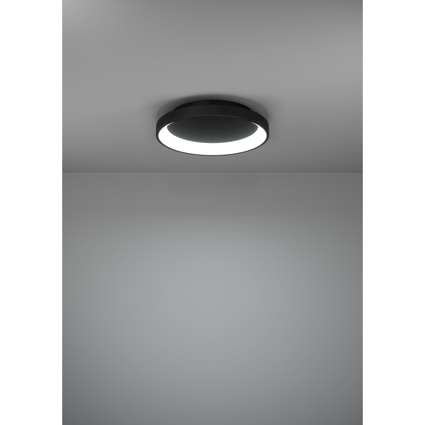Eglo - LED Aptumšojama griestu lampa LED/12W/230V 2700-6500K melna + tālvadības pults