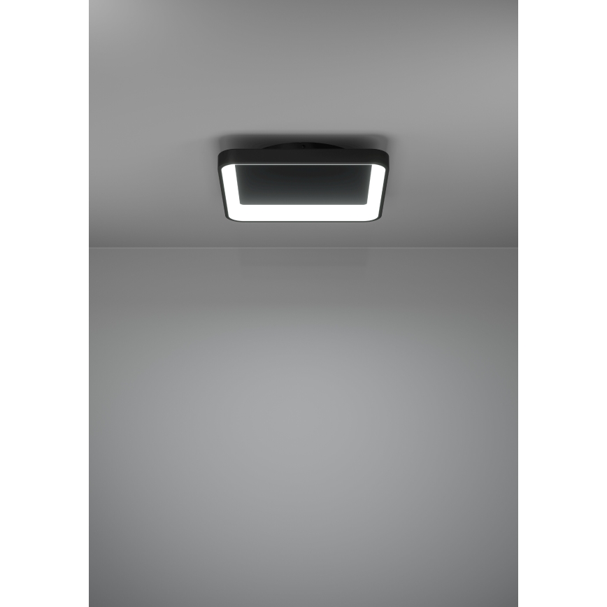 Eglo - LED Aptumšojama griestu lampa LED/12W/230V 2700-6500K melna + tālvadības pults