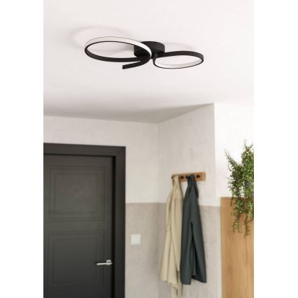 Eglo - LED Griestu lampa LED/21W/230V 3000K melna