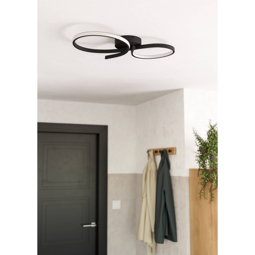 Eglo - LED Griestu lampa LED/21W/230V 3000K melna