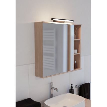 Eglo - LED RGBW Aptumšojams vannas istabas spoguļa apgaismojums LED/12W/230V 2700-6500K IP44 melna