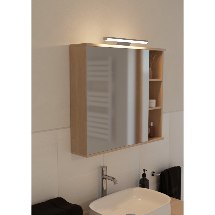 Eglo - LED RGBW Aptumšojama vannas istaba spoguļa apgaismojums LED/12W/230V 2700-6500K IP44 matēts hroms