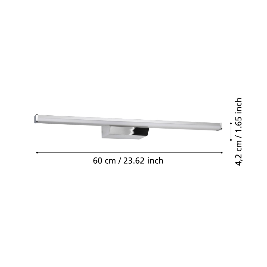 Eglo - LED RGBW Aptumšojama vannas istaba spoguļa apgaismojums LED/12W/230V 2700-6500K IP44 matēts hroms