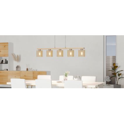 Eglo - Karājamā lampa uz kabeļa 5xE27/28W/230V