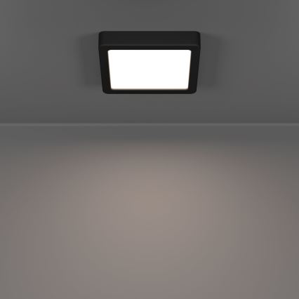 Eglo - LED griestu gaismeklis LED/7W/230V 2700/4000/6500K 15x15cm melns