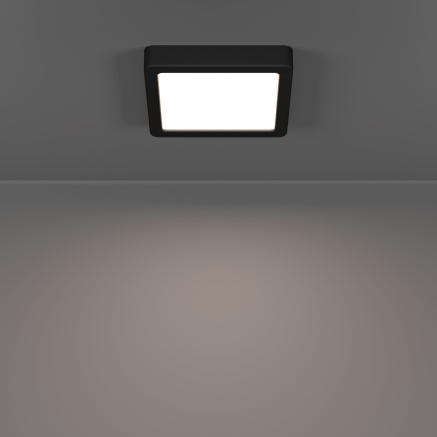 Eglo - LED griestu gaismeklis LED/7W/230V 2700/4000/6500K 15x15cm melns