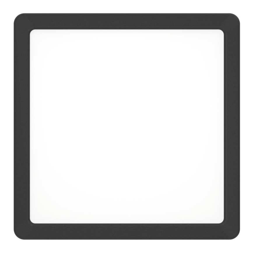 Eglo - LED griestu gaismeklis LED/10,5W/230V 2700/4000/6500K 22x22cm melns