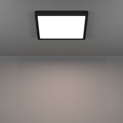 Eglo - LED griestu lampa LED/13W/230V 2700/4000/6500K 29x29cm melna