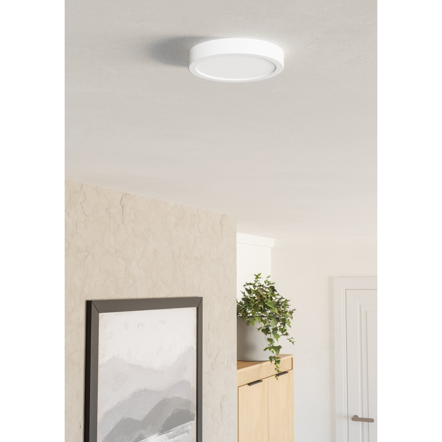 Eglo - LED griestu gaismeklis LED/7,5W/230V 2700/4000/6500K Ø 16,6 cm balta