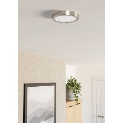 Eglo - LED griestu gaismeklis LED/7,5W/230V 2700/4000/6500K Ø 16,6 cm matēts hroms
