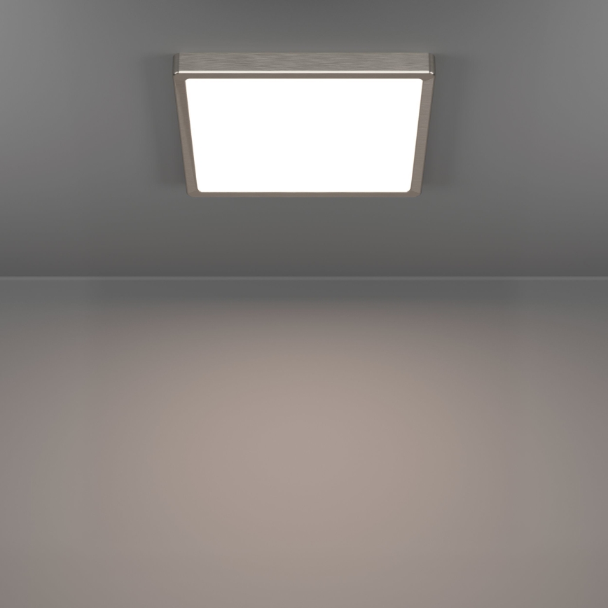 Eglo - LED griestu gaismeklis LED/13W/230V 2700/4000/6500K 29x29 cm matēts hroms