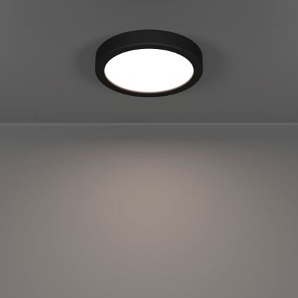 Eglo - LED vannas istabas griestu gaismeklis LED/7,5W/230V 2700/4000/6500K Ø 16,6 cm IP44 melns