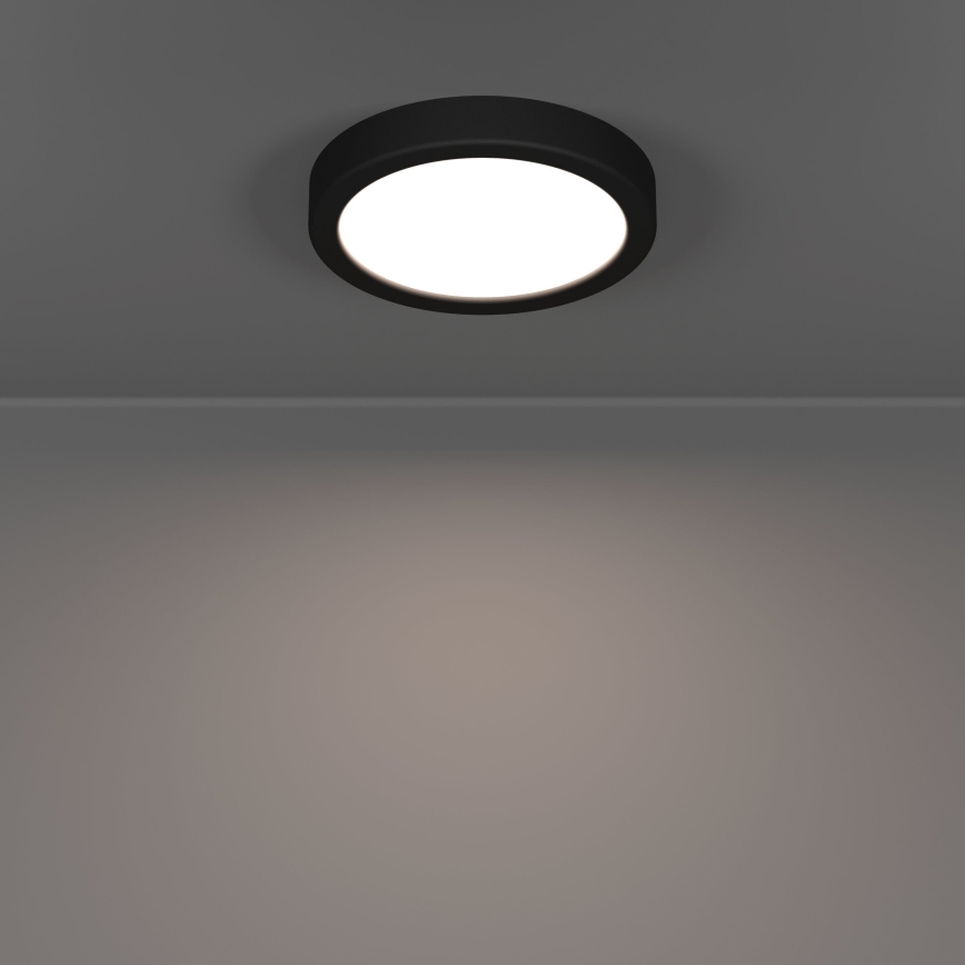 Eglo - LED vannas istabas griestu gaismeklis LED/7,5W/230V 2700/4000/6500K Ø 16,6 cm IP44 melns