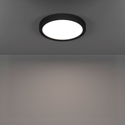 Eglo - LED vannas istabas griestu gaismeklis LED/11,5W/230V Ø 21,1 cm IP44 melns