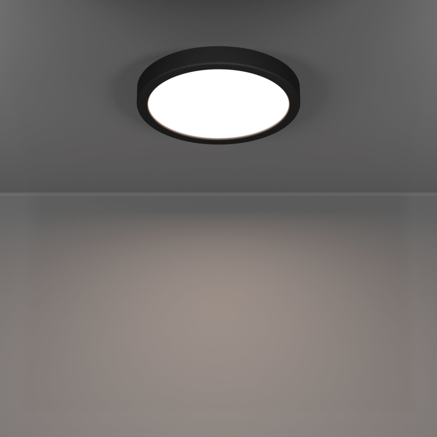 Eglo - LED vannas istabas griestu gaismeklis LED/11,5W/230V 2700/4000/6500K Ø 21,1 cm IP44 melns