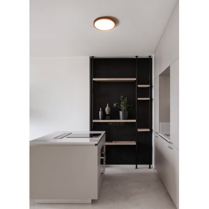 Eglo - LED griestu gaismeklis vannas istabai LED/14,2W/230V 2700/4000/6500K Ø 27,8 cm IP44 melns