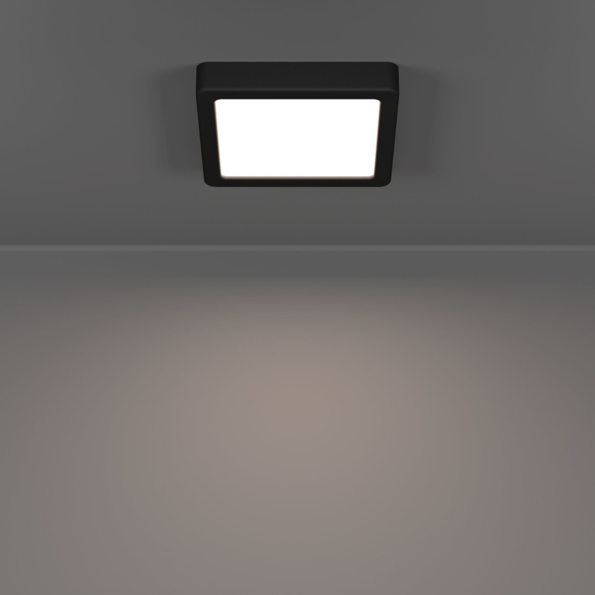 Eglo - LED griestu gaismeklis vannas istabai LED/7W/230V 2700/4000/6500K 15x15 cm IP44 melna
