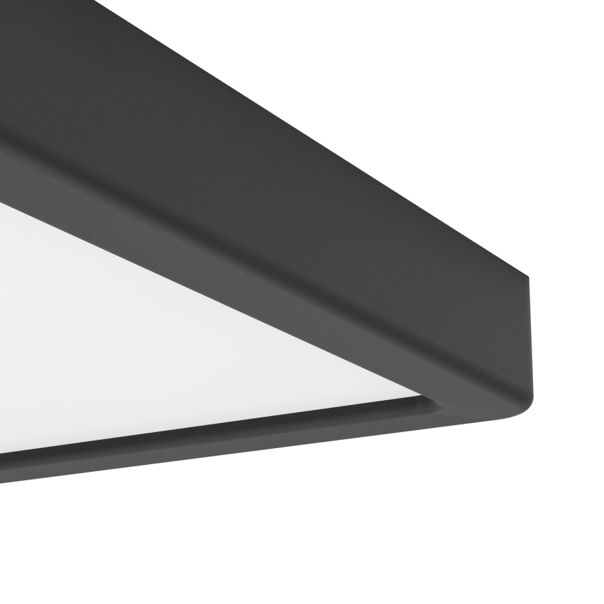 Eglo - LED vannas istabas griestu lampa LED/10,5W/230V 2700/4000/6500K 22x22 cm IP44 melna