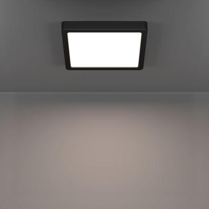 Eglo - LED vannas istabas griestu lampa LED/10,5W/230V 2700/4000/6500K 22x22 cm IP44 melna