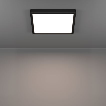 Eglo - LED vannas istabas griestu gaismeklis LED/13W/230V 2700/4000/6500K 29x29 cm IP44 melns