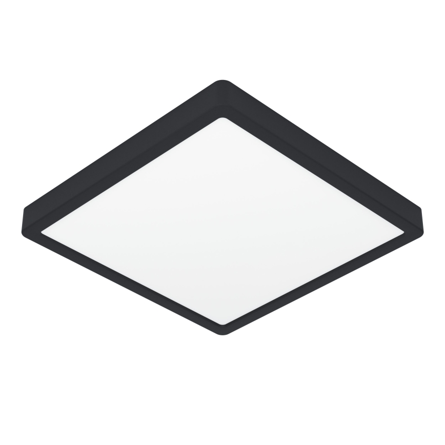 Eglo - LED vannas istabas griestu gaismeklis LED/13W/230V 29x29 cm IP44 melns