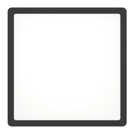 Eglo - LED vannas istabas griestu gaismeklis LED/13W/230V 29x29 cm IP44 melns