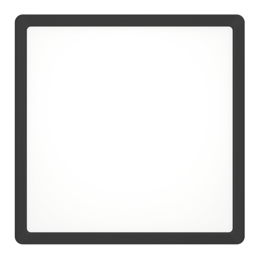 Eglo - LED vannas istabas griestu gaismeklis LED/13W/230V 29x29 cm IP44 melns