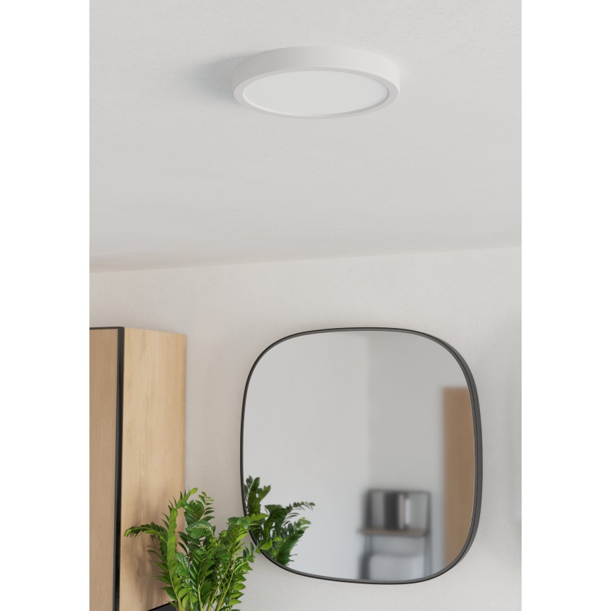 Eglo - LED vannas istabas griestu lampa LED/11,5W/230V Ø 21,1 cm IP44 balta