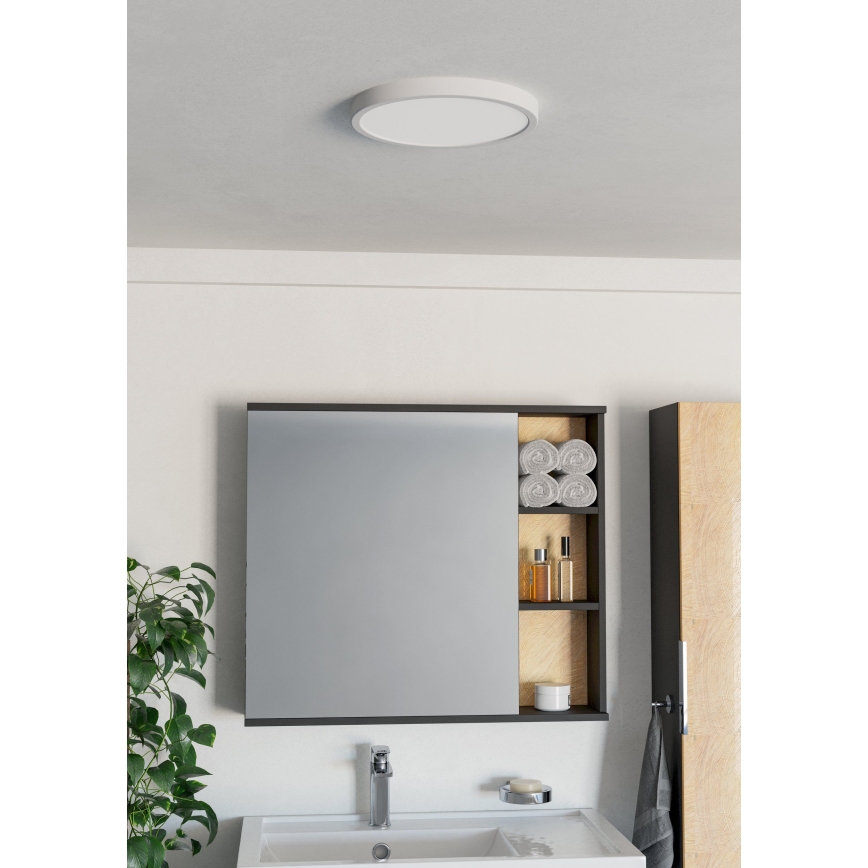 Eglo - LED vannas istabas griestu lampa LED/14,2W/230V 2700/4000/6500K Ø 27,8 cm IP44 balta