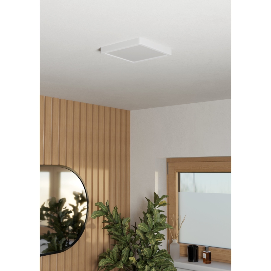 Eglo - vannas istabas LED griestu lampa LED/10,5W/230V 2700/4000/6500K 22x22 cm IP44 balta