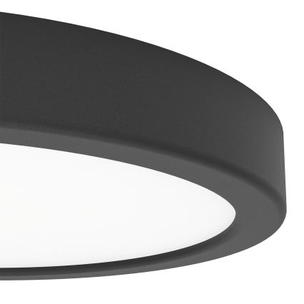 Eglo - LED RGBW regulējams vannas istabas griestu gaismeklis LED/11,2W/230V 2700-6500K Ø 21,1 cm IP44 melns