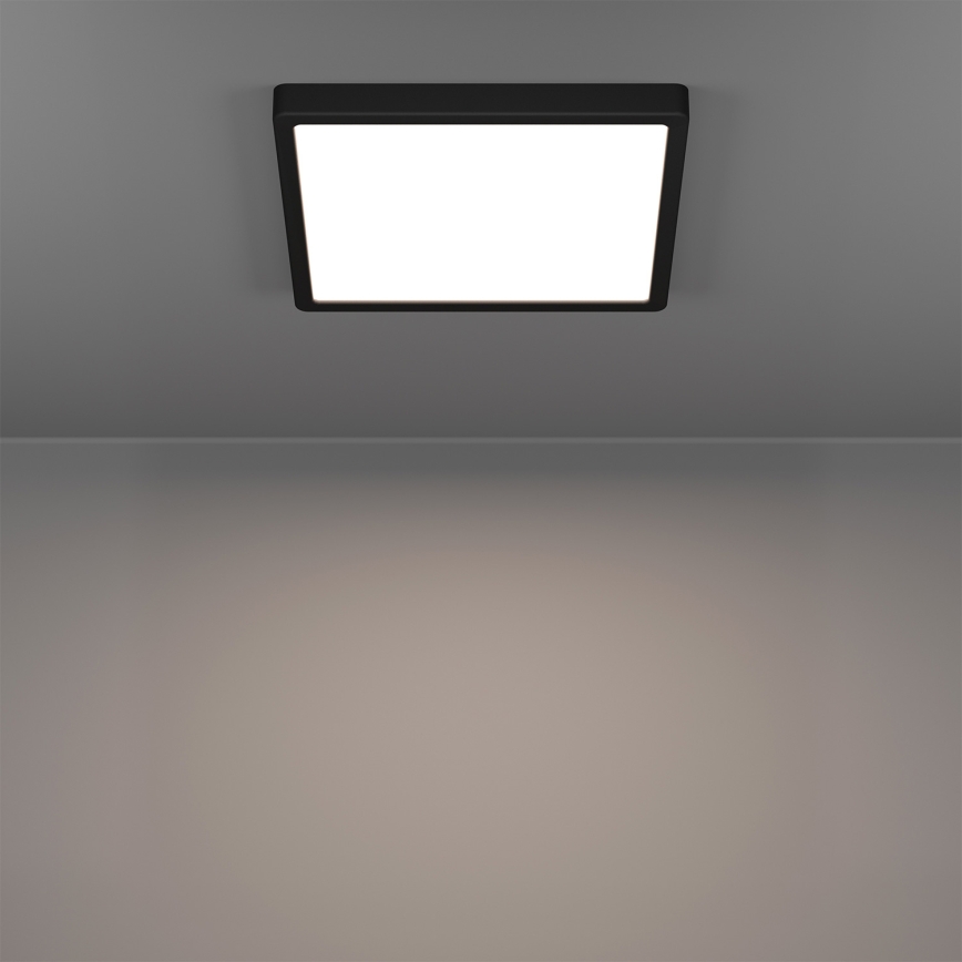 Eglo - LED RGBW regulējama vannas istabas griestu lampa LED/13,5W/230V 2700-6500K 29,5x29,5 cm IP44 melna