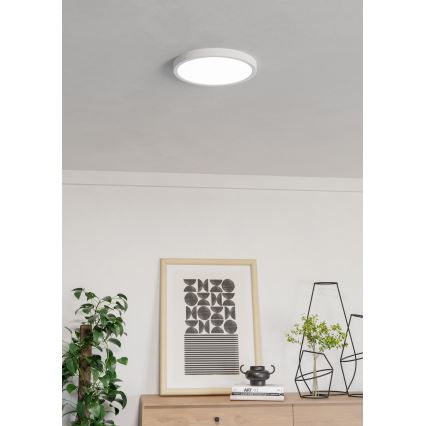 Eglo - LED RGBW aptumšojams vannasistabas griestu gaismeklis LED/14,3W/230V 2700-6500K pr. 27,8 cm IP44 balta