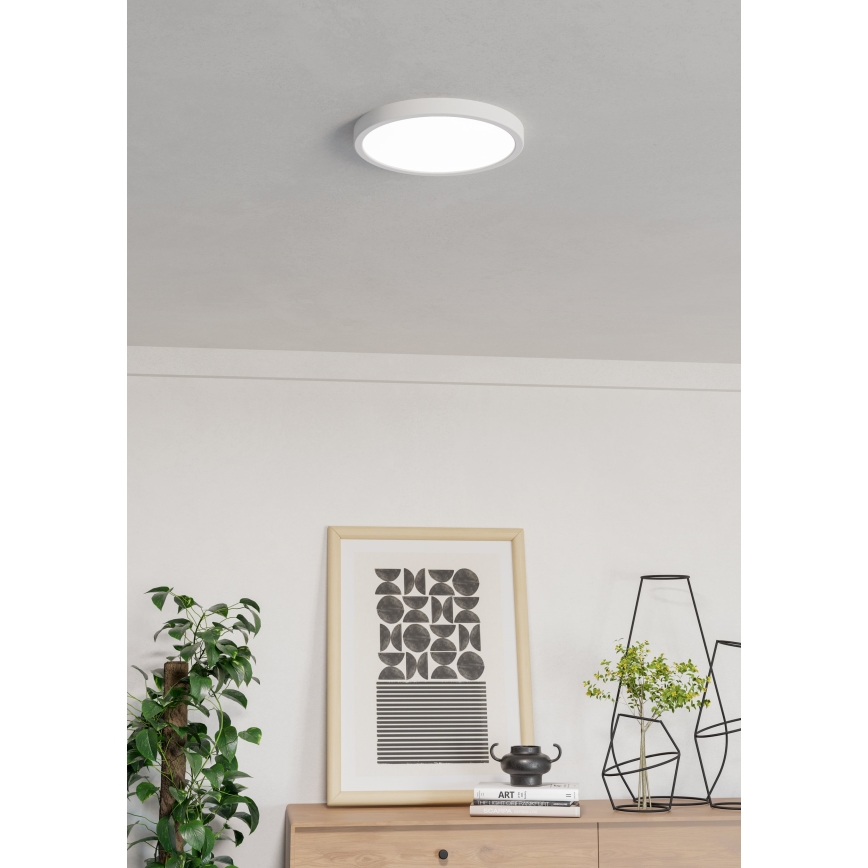 Eglo - LED RGBW aptumšojams vannasistabas griestu gaismeklis LED/14,3W/230V 2700-6500K pr. 27,8 cm IP44 balta