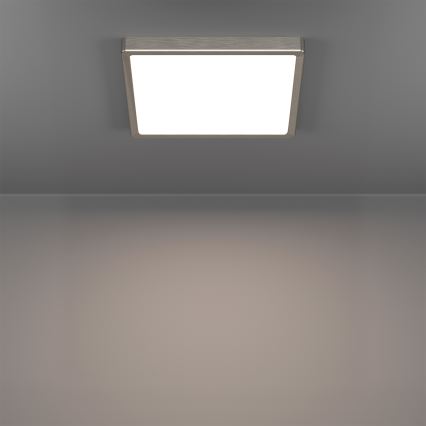 Eglo - RGBW LED regulējams vannas istabas griestu gaismeklis LED/13,5W/230V 2700-6500K 29,5x29,5 cm IP44 matēts hroms