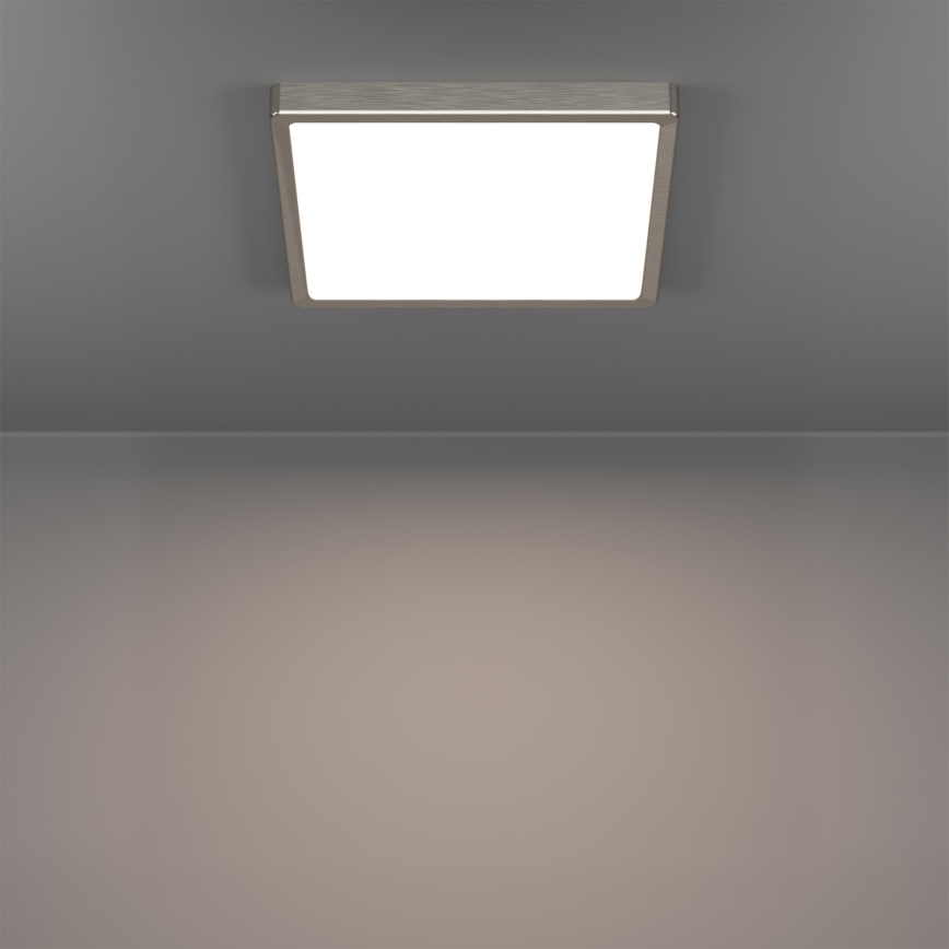 Eglo - RGBW LED regulējams vannas istabas griestu gaismeklis LED/13,5W/230V 2700-6500K 29,5x29,5 cm IP44 matēts hroms