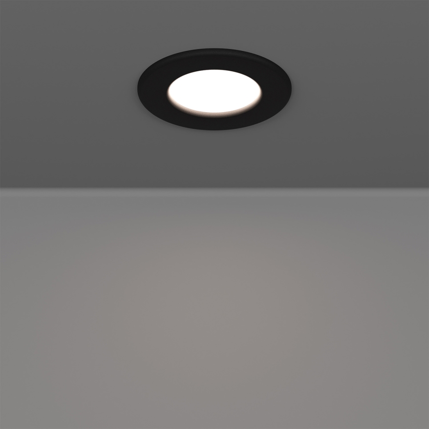 Eglo - komplekts 3x iebūvējamais LED griestu gaismeklis LED/3,7W/230V 2700/4000/6500K Ø 8,8 cm melns