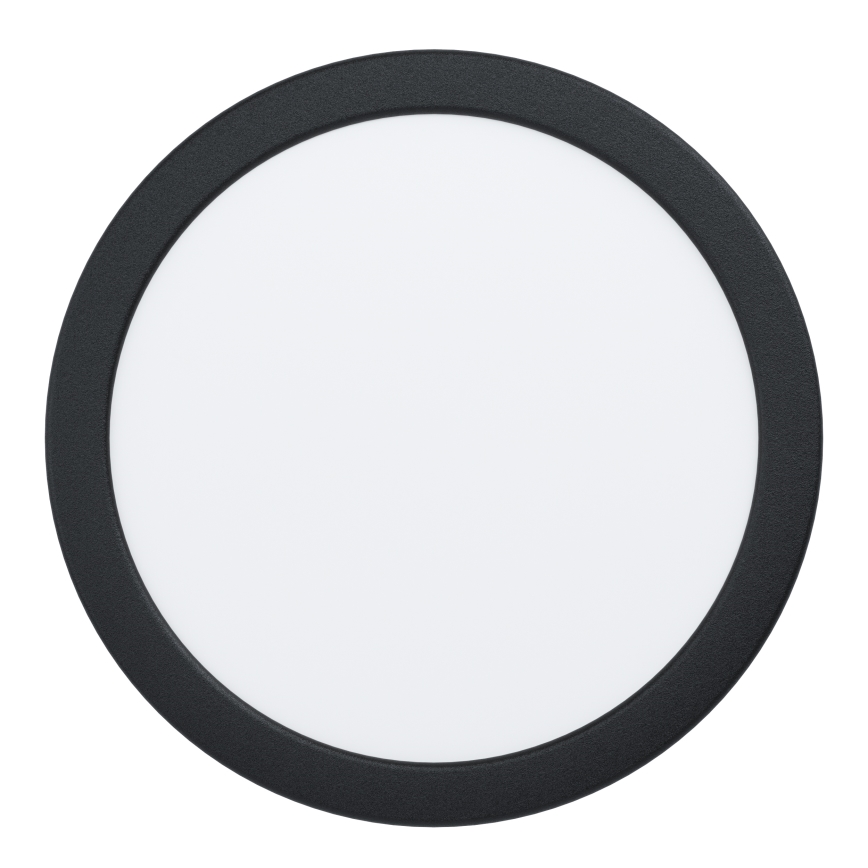 Eglo - LED iebūvējamais griestu gaismeklis LED/18,5W/230V 2700/4000/6500K Ø 21,6 cm melns